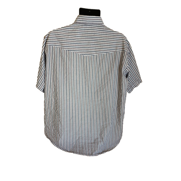 Plains Western Wear Men’s XL Pearl Snap Short Sleeve Western Cowboy Shirt - Picture 2 of 9